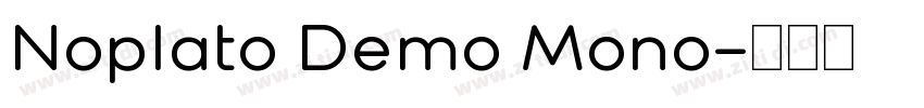 Noplato Demo Mono字体转换